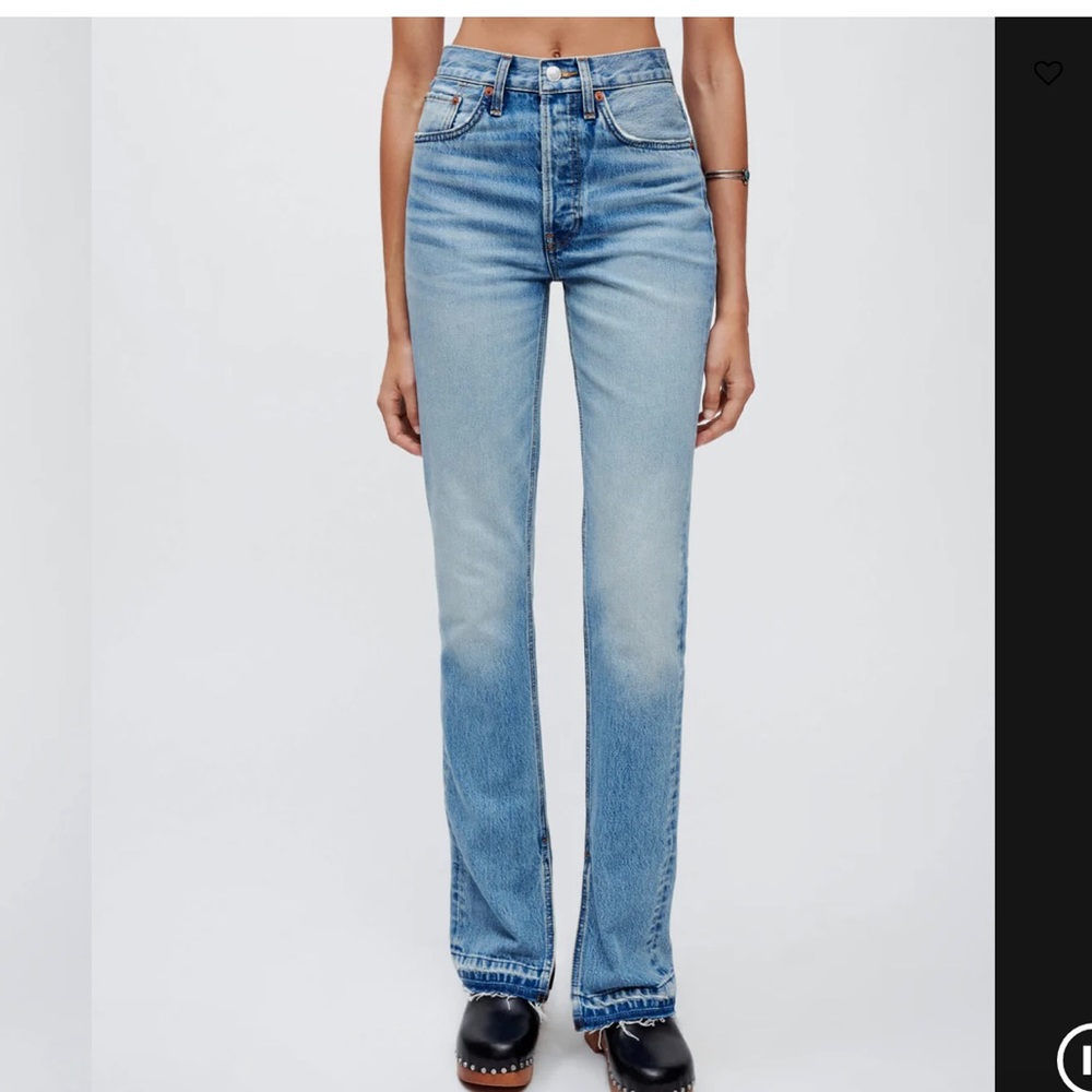 Re/done high rise skinny boot Jean
